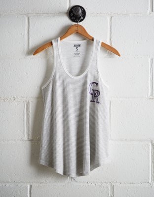Tailgate Women's Rockies Striped Scoop Neck Tank - Free Shipping & Returns