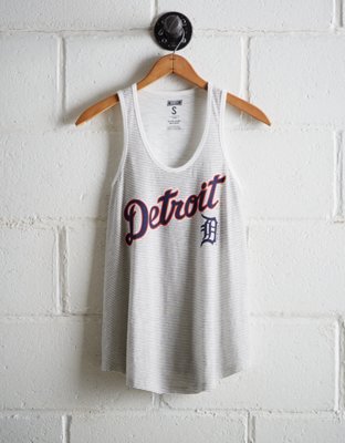 Tailgate Women's Detroit Striped Scoop Neck Tank - Free Shipping & Returns