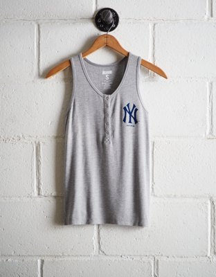 Tailgate Women's New York Yankees Henley Tank - Free Shipping & Returns