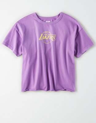 lakers cropped shirt