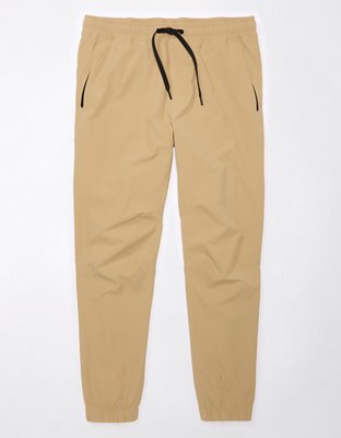 Men's Linksoul Khaki Straight Leg Fugit Pants L Pocket Active Stretch  RN107431