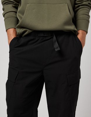  XIALON Pants for Men - Men Letter Graphic Drawstring Cargo Pants  (Color : Black, Size : Large) : Clothing, Shoes & Jewelry