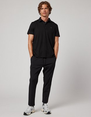 Jogger pants and hot sale polo shirt