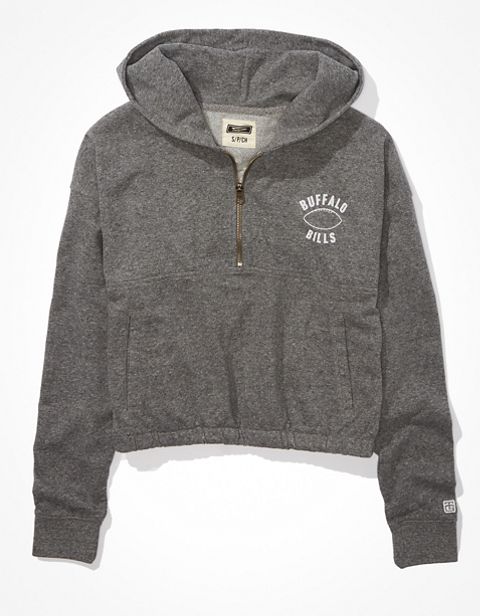 Женские худи American Eagle Tailgate Women's Buffalo Bills Cinched 1/2 Zip