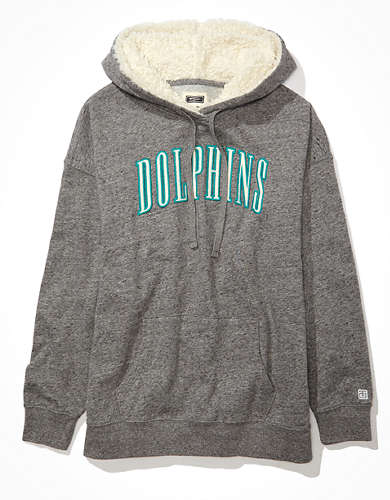 Tailgate Women's Miami Dolphins Sherpa-Lined Hoodie