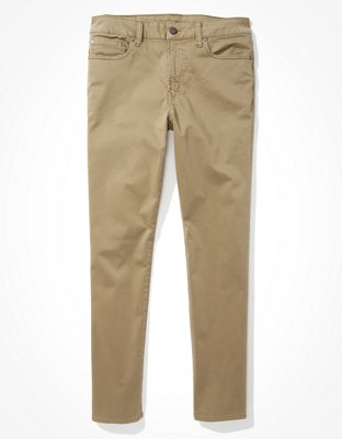 american eagle slim straight khaki