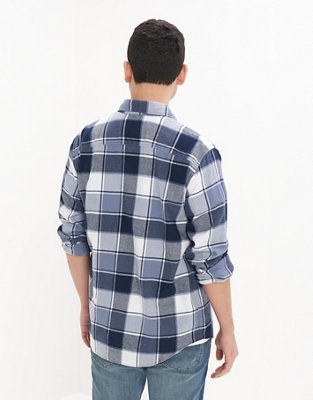 AE Super Soft Plaid Flannel Shirt