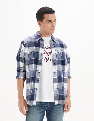 AE Super Soft Plaid Flannel Shirt