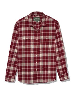 Мужские рубашки American Eagle AE Super Soft Flannel Shirt — фото 3