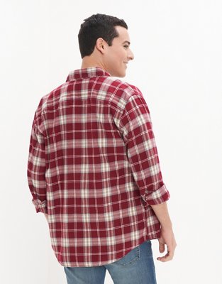 Мужские рубашки American Eagle AE Super Soft Flannel Shirt — фото 2