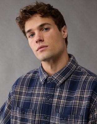 AE Textured Flannel Shirt