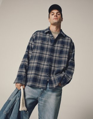 AE Textured Flannel Shirt