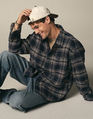 AE Textured Flannel Shirt