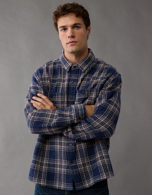 AE Textured Flannel Shirt