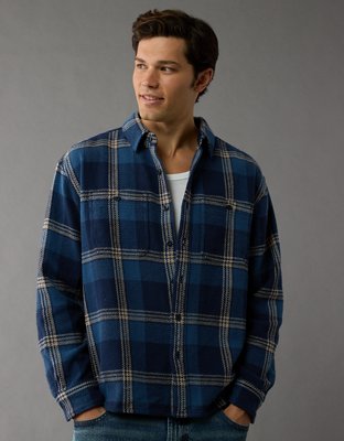 AE Textured Flannel Shirt