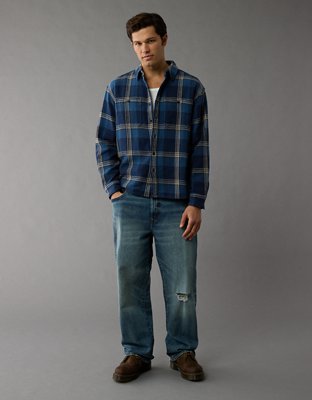 AE Textured Flannel Shirt