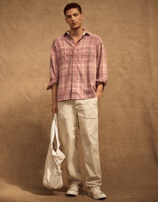 AE Textured Flannel Shirt