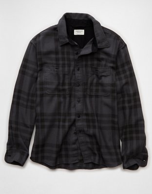 AE Textured Flannel Shirt