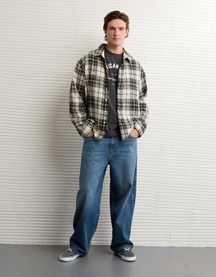 AE Textured Flannel Shirt