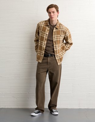 AE Textured Flannel Shirt