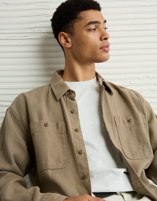 AE Textured Flannel Shirt