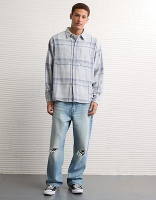 AE Textured Flannel Shirt