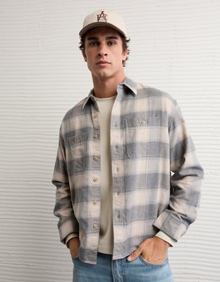 AE Relaxed Fit Everyday Flannel Shirt