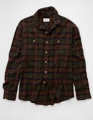 AE Relaxed Fit Everyday Flannel Shirt