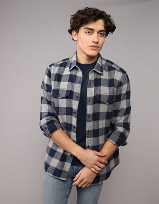 AE Relaxed Fit Everyday Flannel Shirt