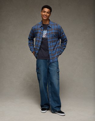 AE Relaxed Fit Everyday Flannel Shirt