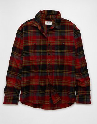 AE Relaxed Fit Everyday Flannel Shirt