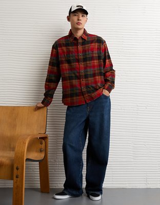AE Relaxed Fit Everyday Flannel Shirt