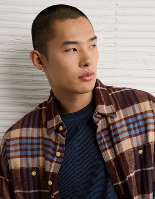 AE Relaxed Fit Everyday Flannel Shirt