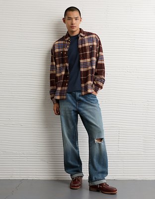 AE Relaxed Fit Everyday Flannel Shirt