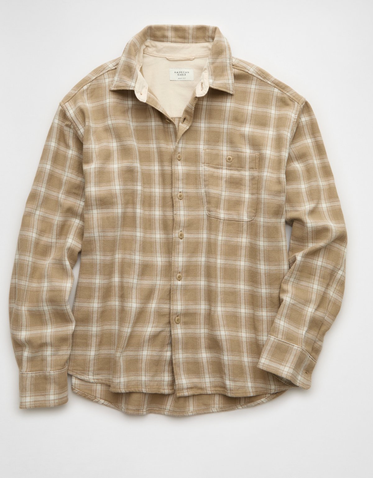 AE Boxy Fit Textured Flannel Shirt - image 4
