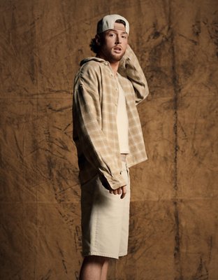 AE Boxy Lightweight Flannel Shirt
