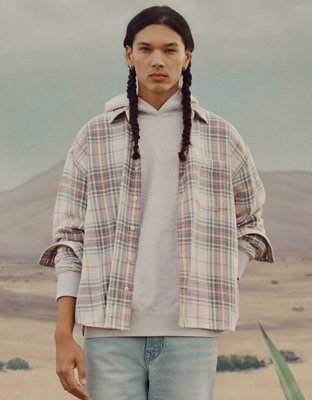 AE Boxy Lightweight Flannel Shirt