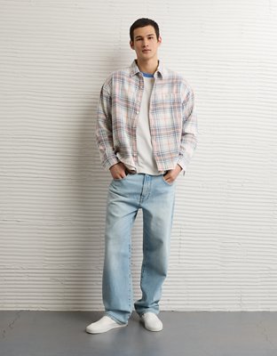 AE Boxy Lightweight Flannel Shirt