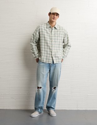 AE Boxy Lightweight Flannel Shirt