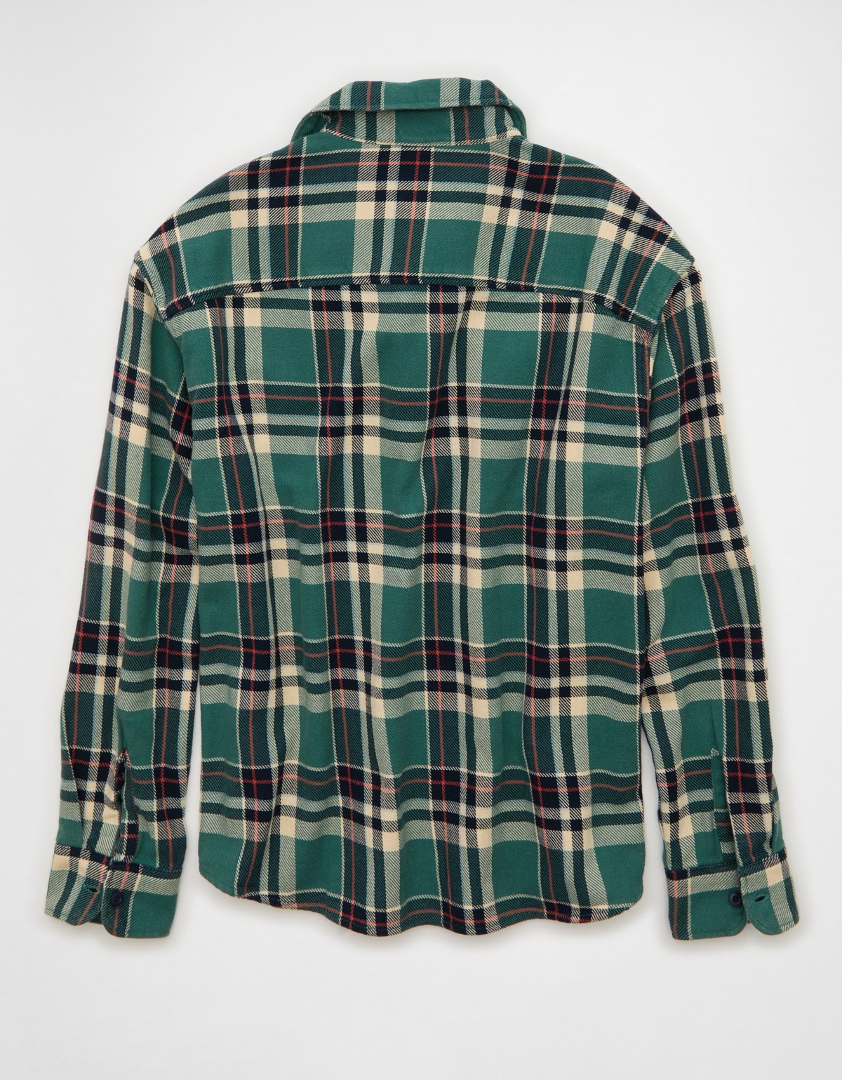 AE Boxy Fit Textured Flannel Shirt - image 4