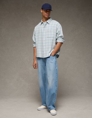 AE Boxy Lightweight Flannel Shirt