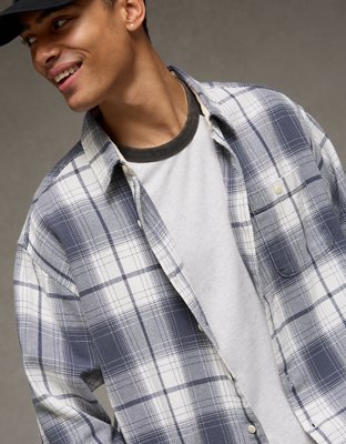 AE Boxy Lightweight Flannel Shirt