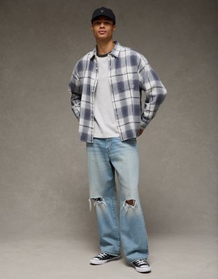 AE Boxy Lightweight Flannel Shirt