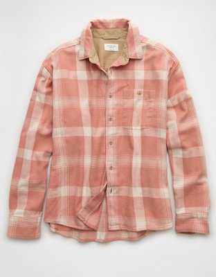 AE Boxy Lightweight Flannel Shirt | American Eagle