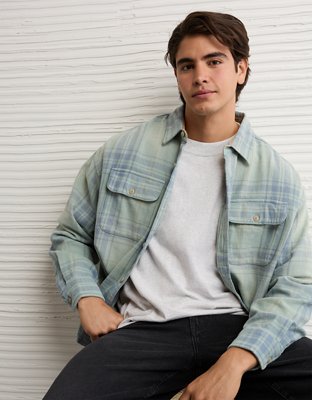 AE Boxy Everyday Flannel Shirt