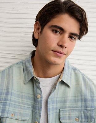 AE Boxy Everyday Flannel Shirt