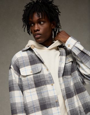 AE Boxy Flannel Shirt