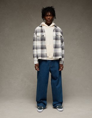 AE Boxy Flannel Shirt