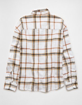 AE Boxy Everyday Flannel Shirt