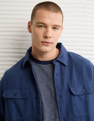 AE Boxy Everyday Flannel Shirt